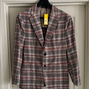 Banana Republic Plaid Blazer 42S